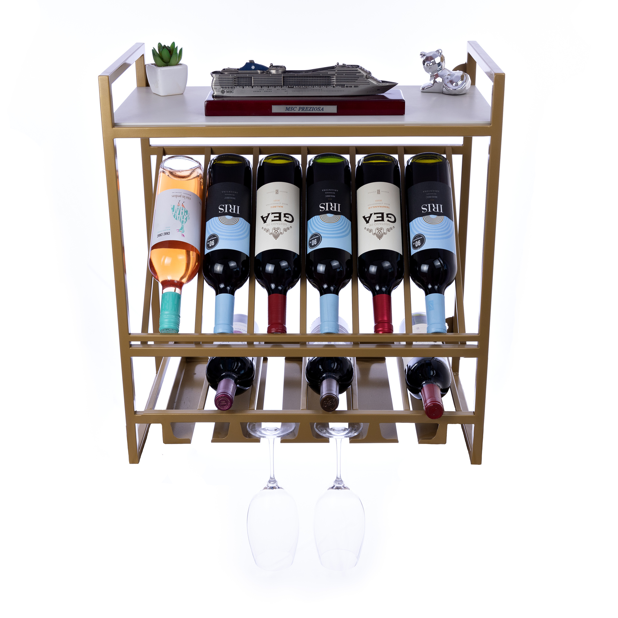 Adega De Parede Eppingen (novo)  Suporte Vinho Suporte Taça Decoração Estante De Vinhos