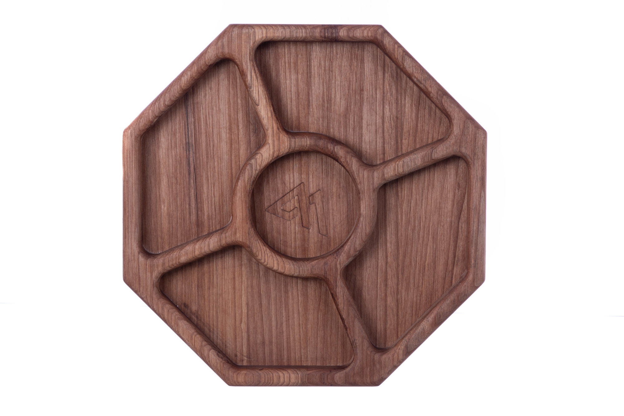 Petisqueira Oitavada Wolf  De Madeira Frios Artesanal Rústica