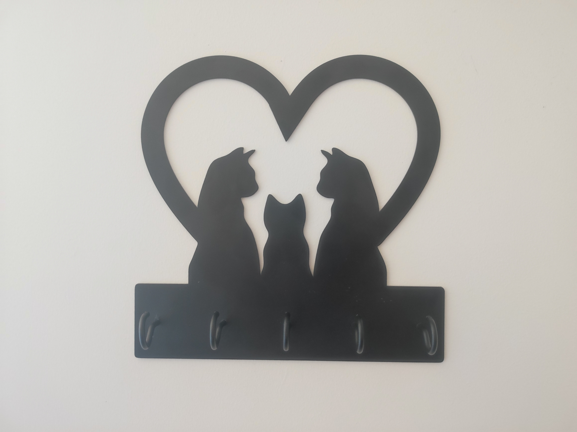 Porta Chaves Metal Katze