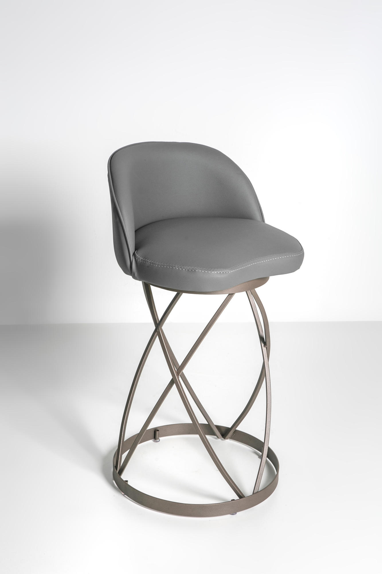 Banqueta Mini Capri Móveis Decoração com Encosto Cozinha Balcão Bistro Estofada Baixa