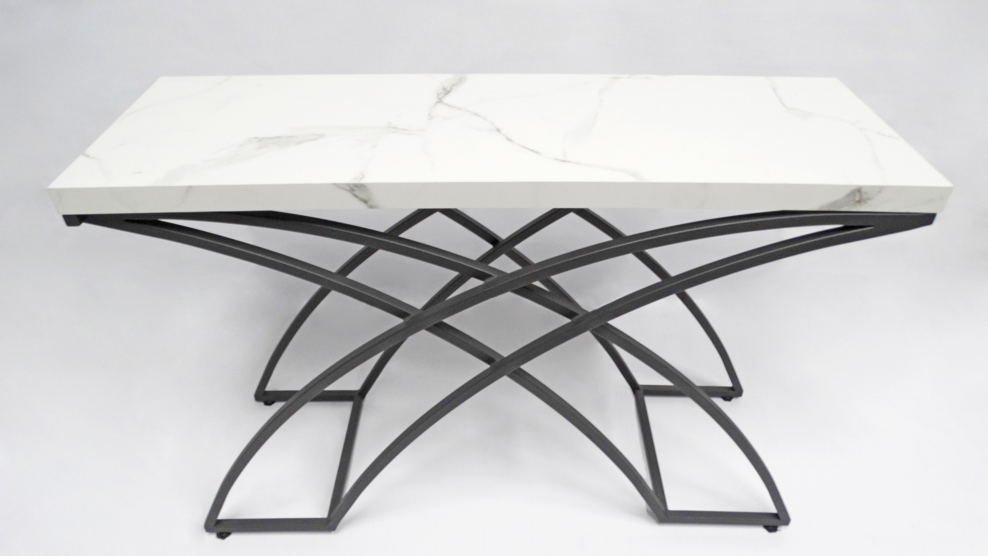 Aparador Siena Pronta Entrega Industrial de Sala Buffet Decoração Móveis Elegância luxo Hall de Entrada Tampo de Porcelanato ou Madeira